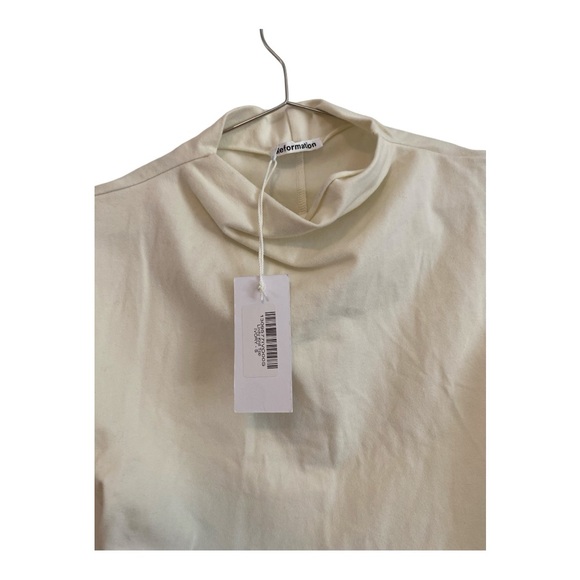 Reformation Lindy Cropped Knit Top – White – NWT – Small - Picture 4 of 6